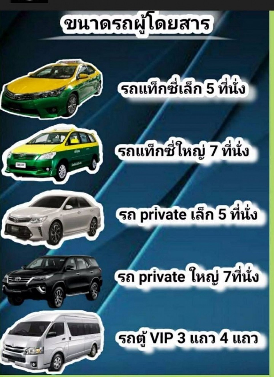 เหมาแท็กซี่ไปต่างจังหวัด  รถ 5 ที่นั่ง 7 ที่นั่ง SUV บันไดข้าง รถส่วนบุคคล รถผู้หญิงขับ โทร 080-4446252